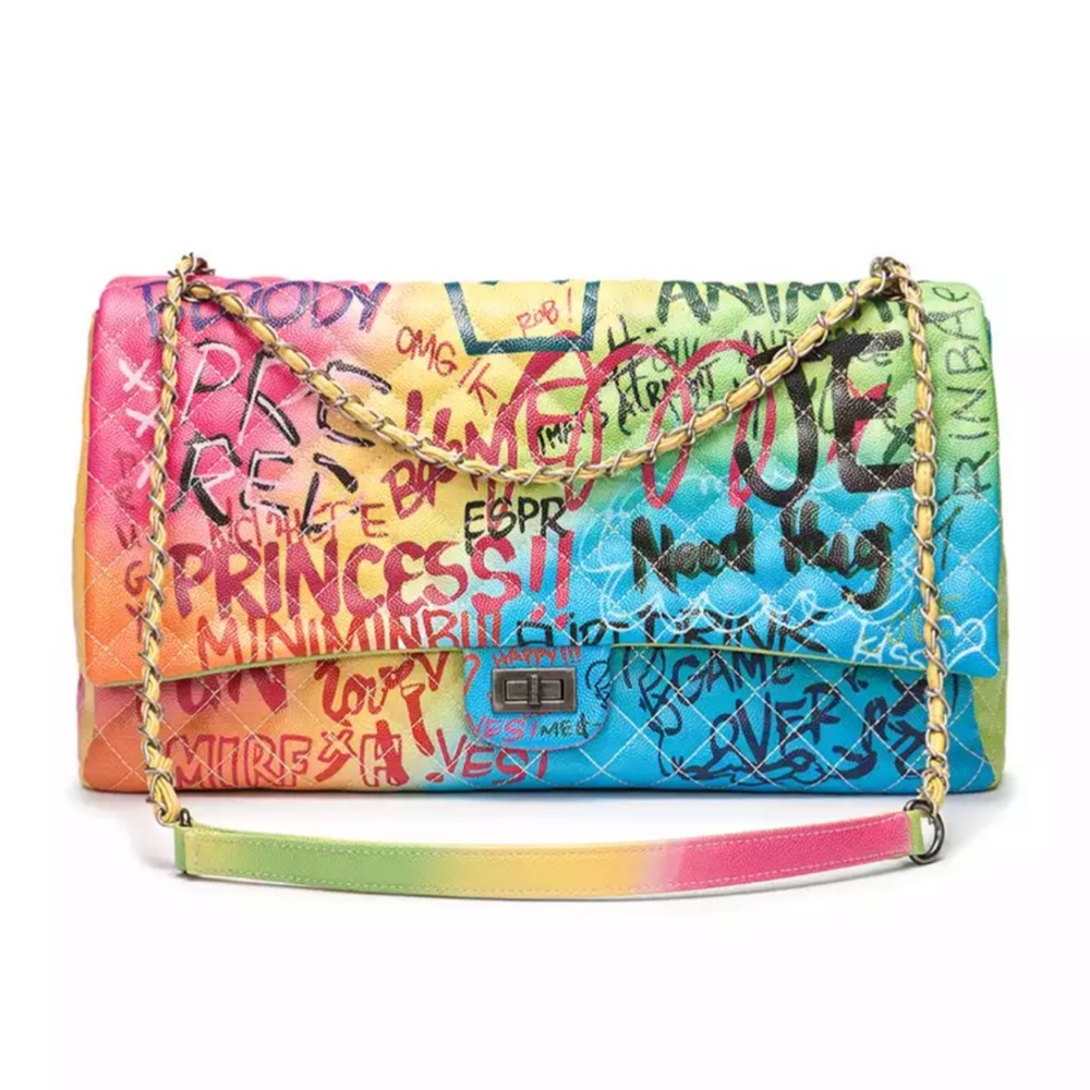 Multicoloured Carry on Bag